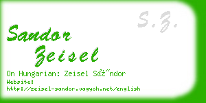sandor zeisel business card